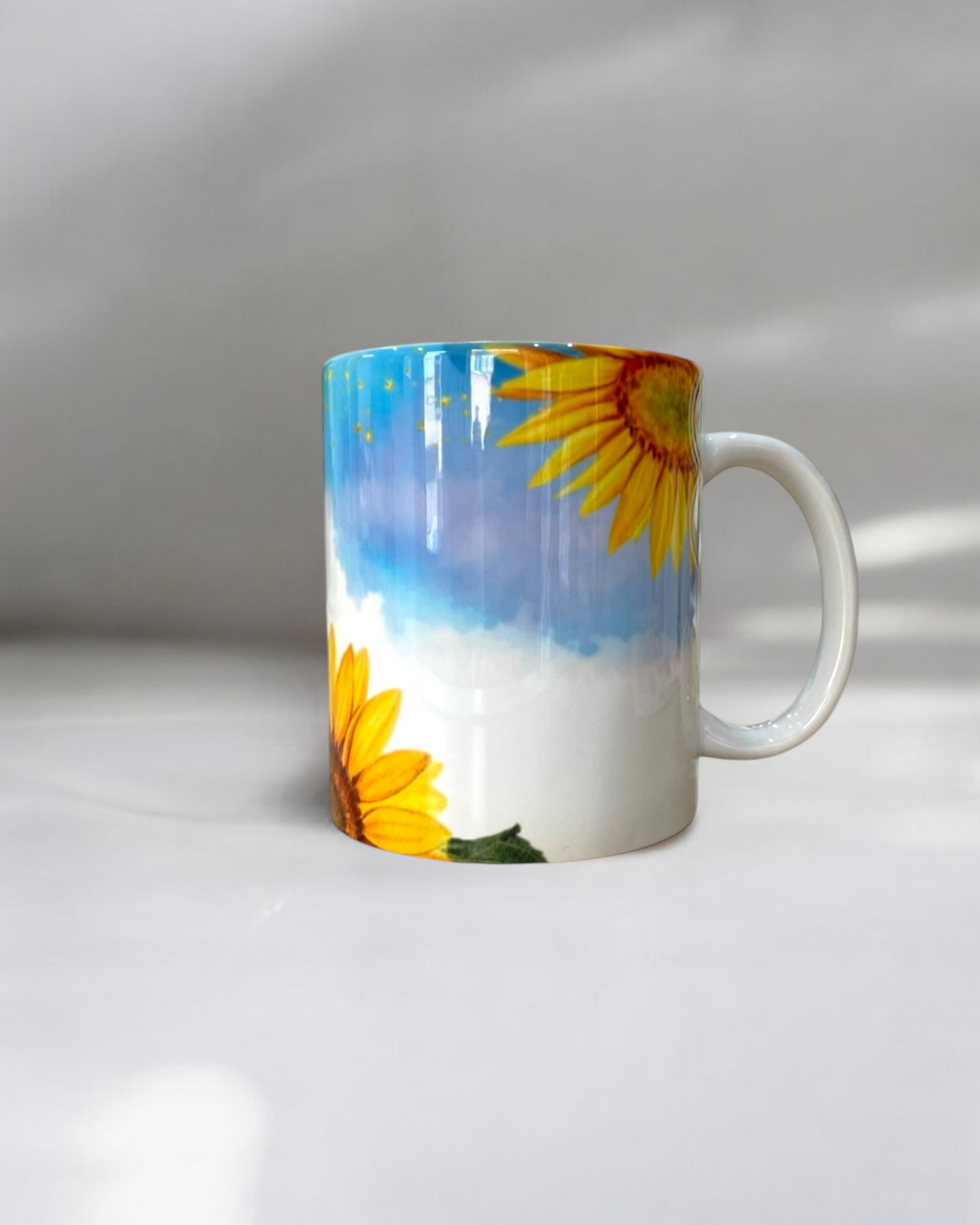 Mug en céramique 330ml, mamie d’amour tournesol, personnalisable