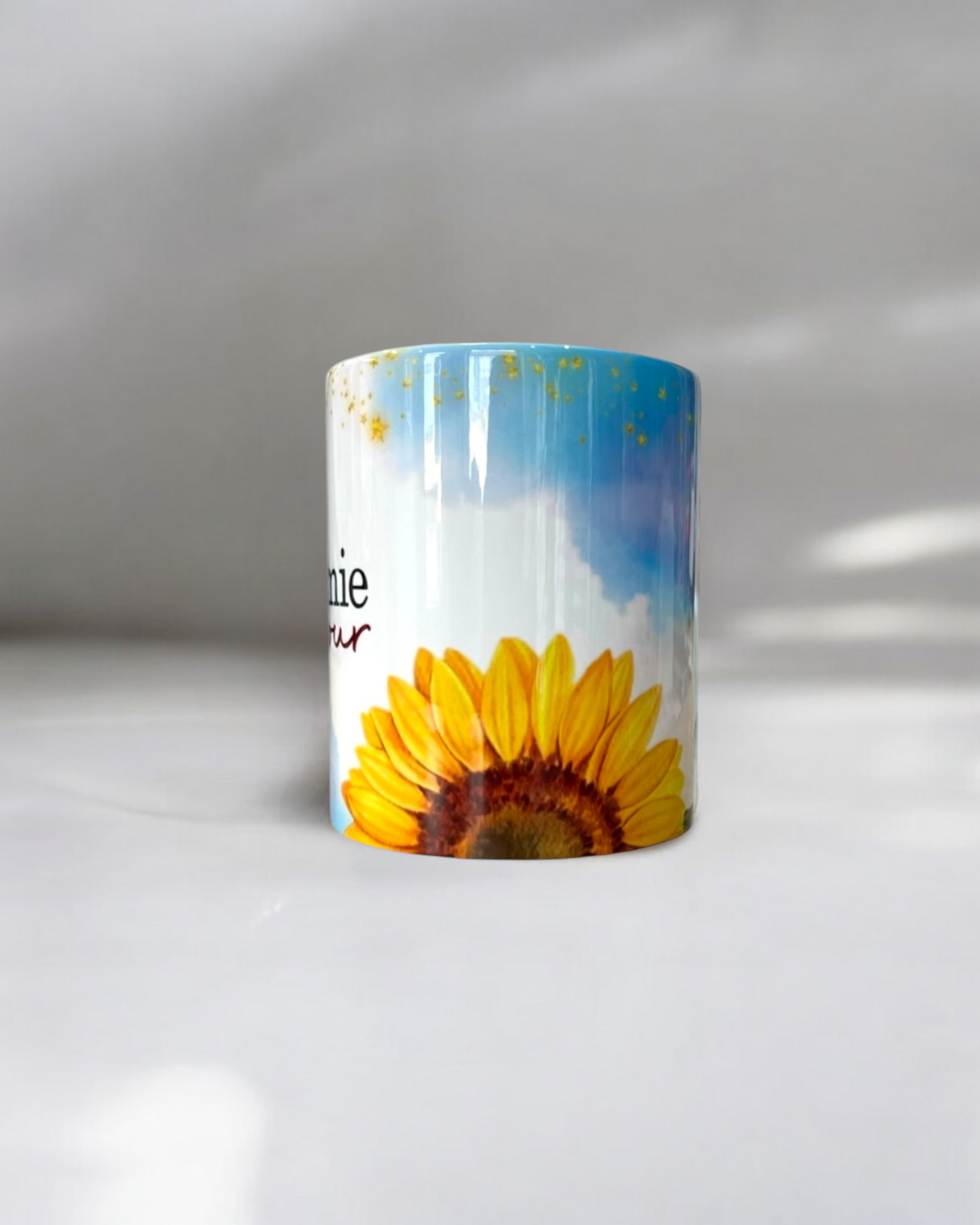 Mug en céramique 330ml, mamie d’amour tournesol, personnalisable