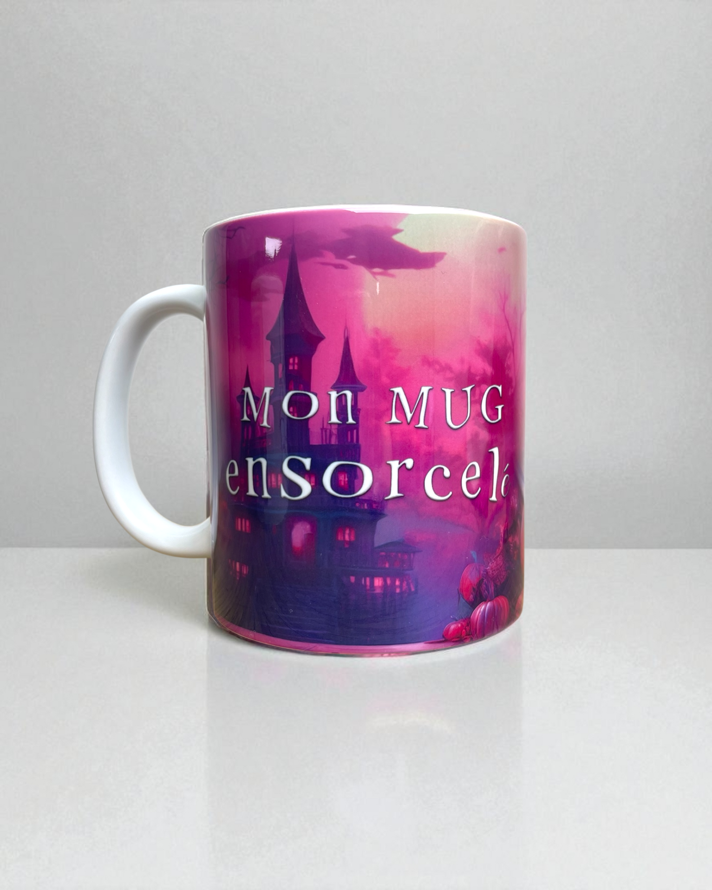 Mug en céramique 330ml, mon mug ensorcelé, Halloween, personnalisable