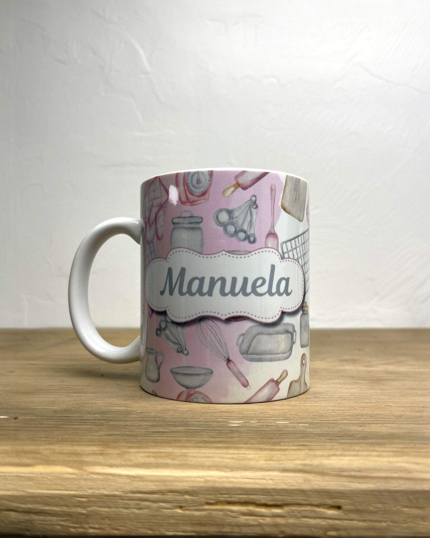 Mug en céramique 330ml, cuisine ustensile, prénom, personnalisable