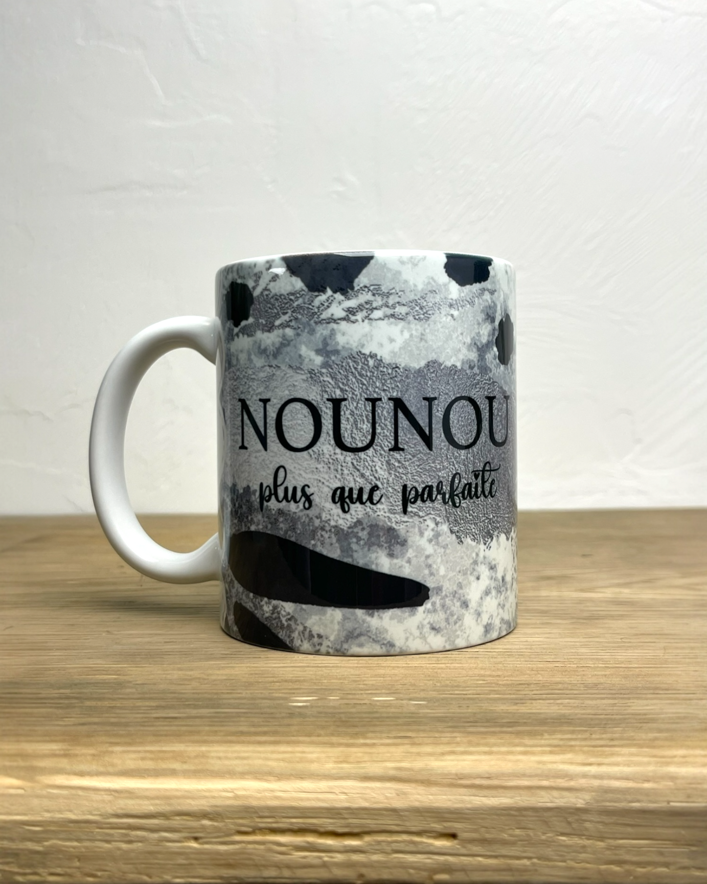 Mug en céramique 330ml, Nounou plus que parfaite, personnalisable
